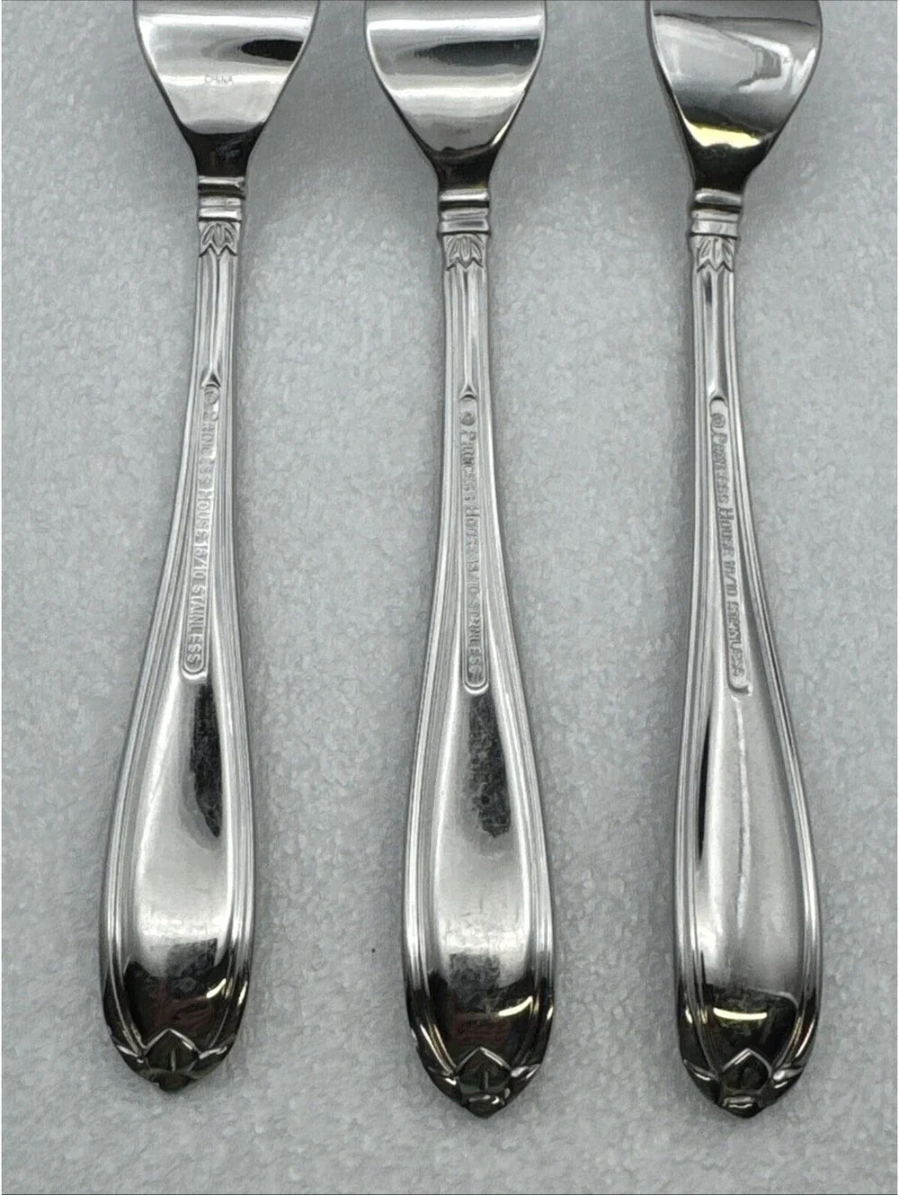 Lot 3 Princess House BARRINGTON Dinner Forks EUC 18/10 Stainless Flatware 8-1/8
